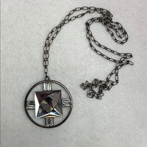 Necklace with crystal pendant